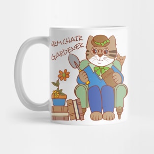 Armchair Gardener Woman Mug